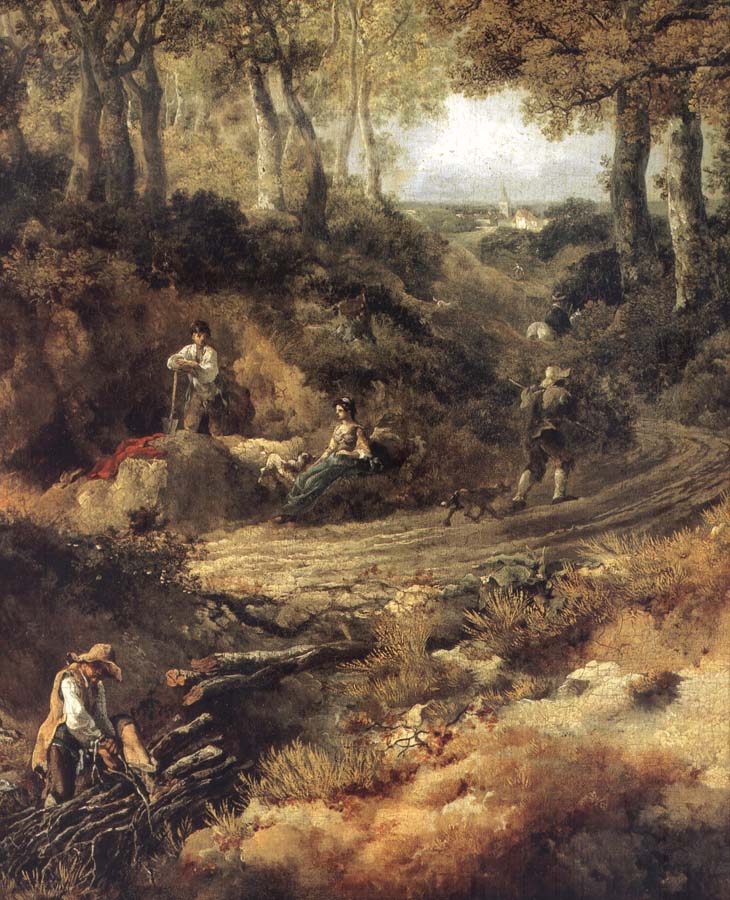 Thomas Gainsborough Detail of Cornard Wood